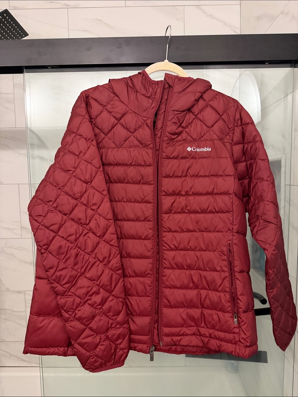 Maroon Columbia Women’s Lightweight Quilted Jacket - Deep Red XL